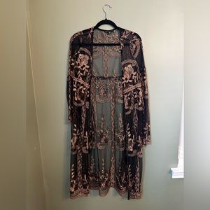 Black and Gold Kimono